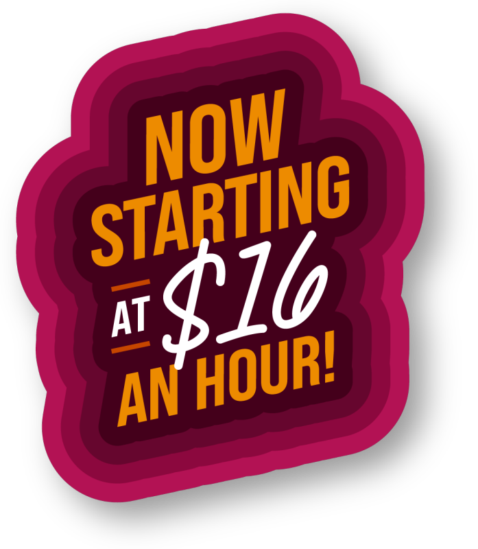 Dining Services wage now starting at $16 / hour.